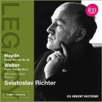 RICHTER IN LONDON - Haydn: Piano Sonata No. 62, Weber: Piano Sonata No. 3, Schumann, Chopin, Debussy
